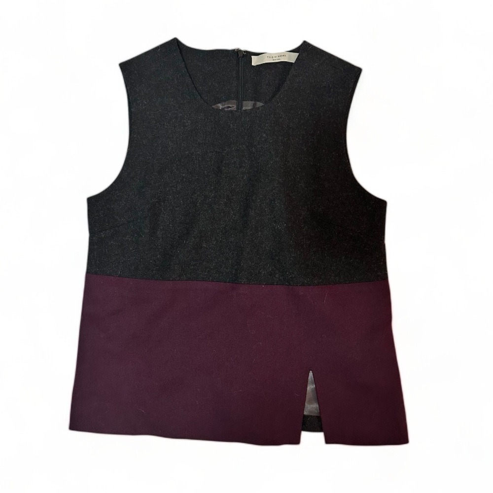 7115 BY SZEKI Wool Colorblocked Top